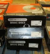 3x Drivemaster Brake Disc Sets - Please see pictures for model numbers