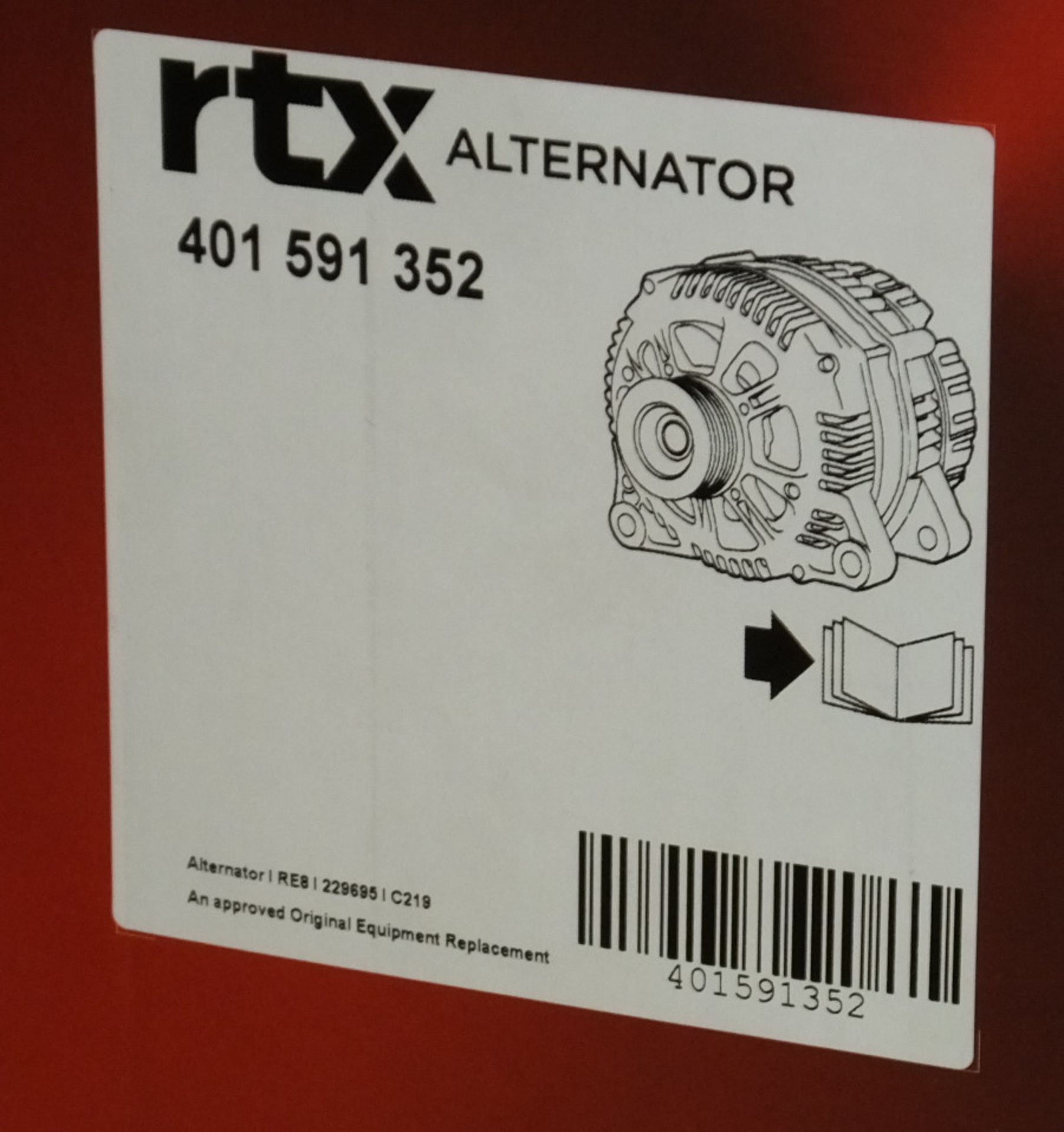 4x RTX Alternators & 1x RTX Starter Motor - Please see pictures for model numbers - Image 4 of 4