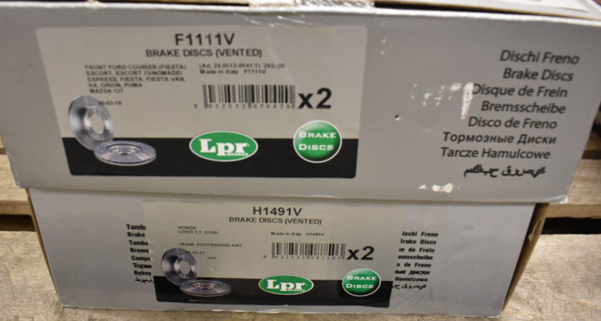 2x LPR Brake Disc Sets - models - F1111V & H1491V - Image 2 of 2