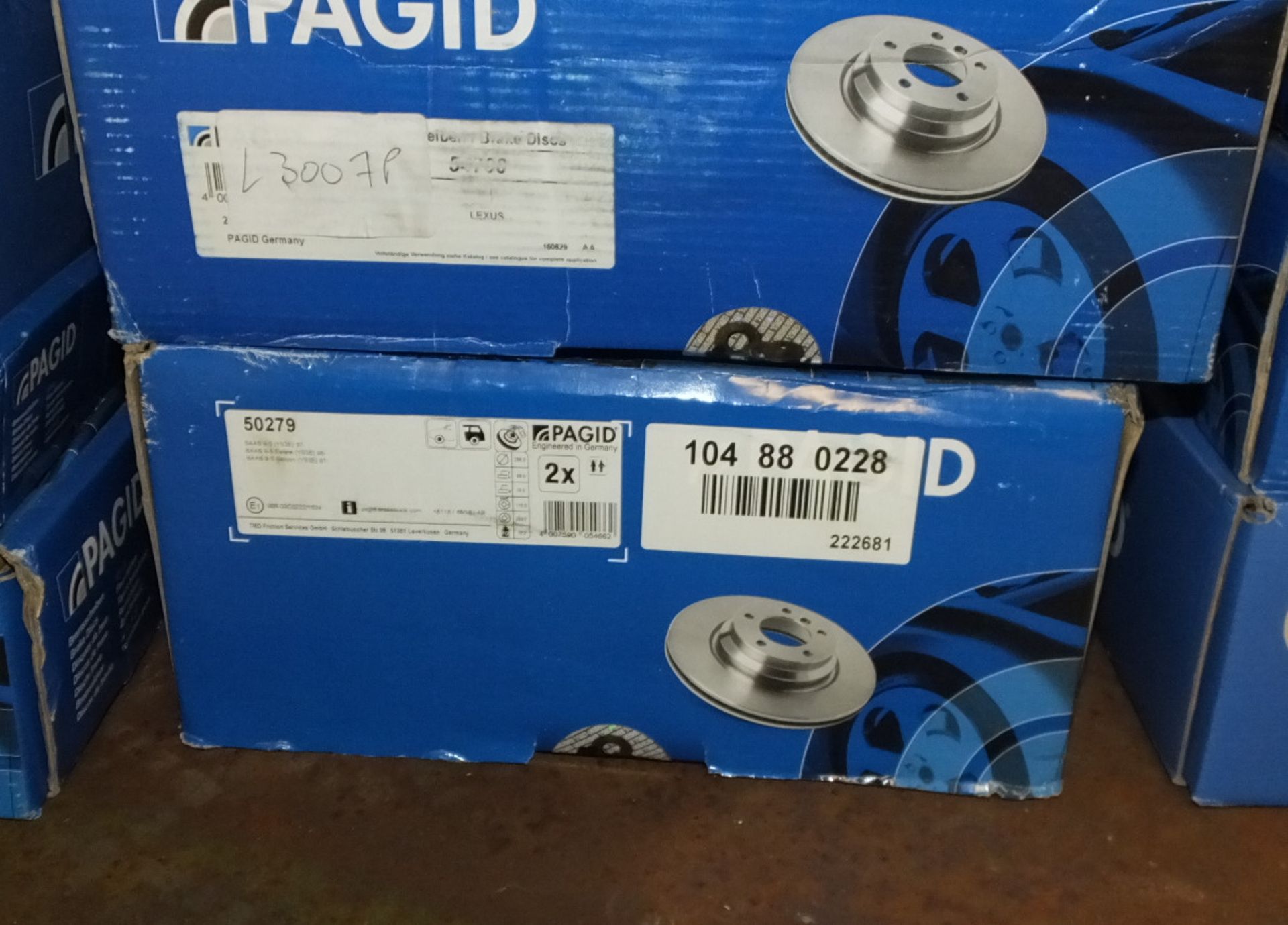 Pagid Brake Disc Sets - Please see pictures for examples of model numbers - Image 5 of 10