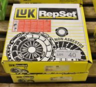 2x LUK Repset Clutch Kits - Models - 624 3108 09 & 624 2872 00
