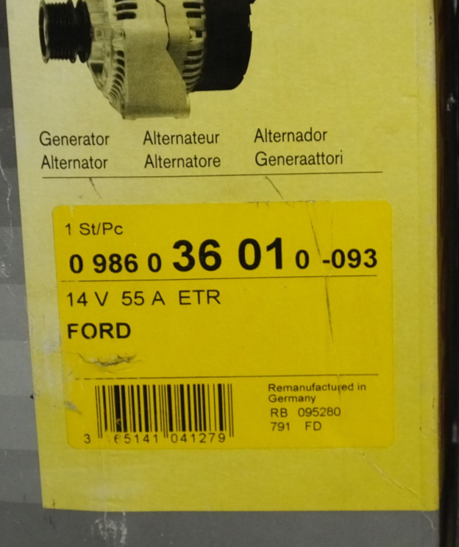 5x Bosch Alternators - Please see pictures for model numbers - Image 4 of 6