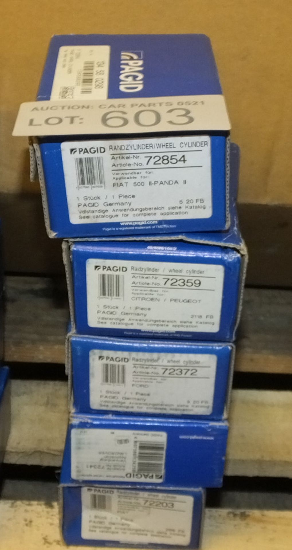 5x Pagid Wheel Cylinders - Please see pictures for examples of model numbers