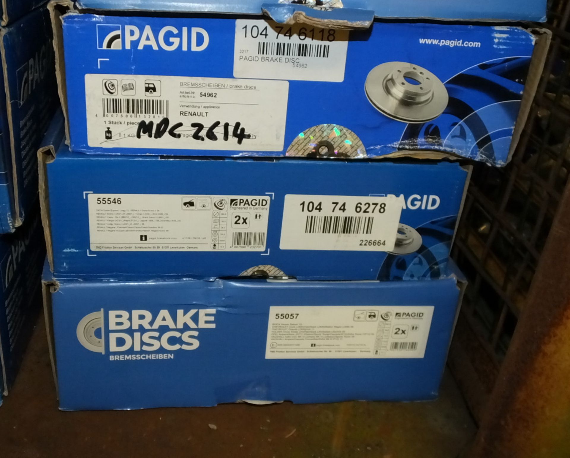 Pagid Brake Disc Sets - Please see pictures for examples of model numbers - Image 6 of 10