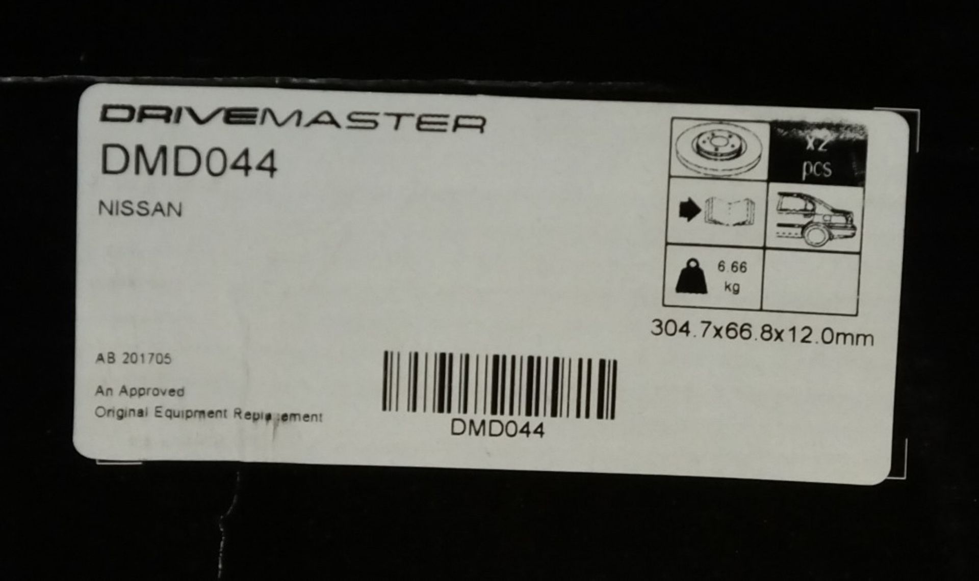3x Drivemaster Brake Disc Sets - Please see pictures for model numbers - Image 4 of 4