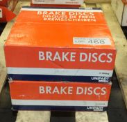2x Unipart GBD456 Brake Discs