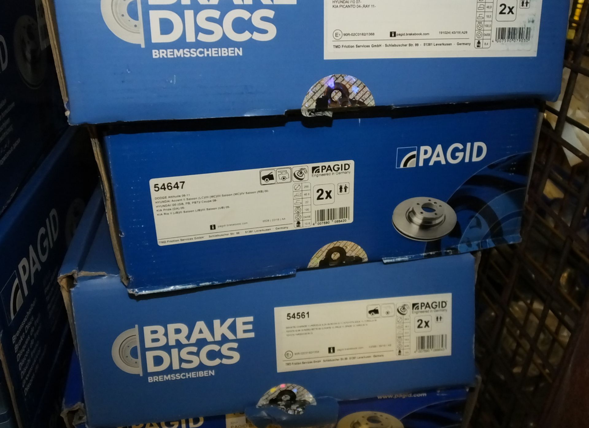 Pagid Brake Disc Sets - Please see pictures for examples of model numbers - Image 7 of 10