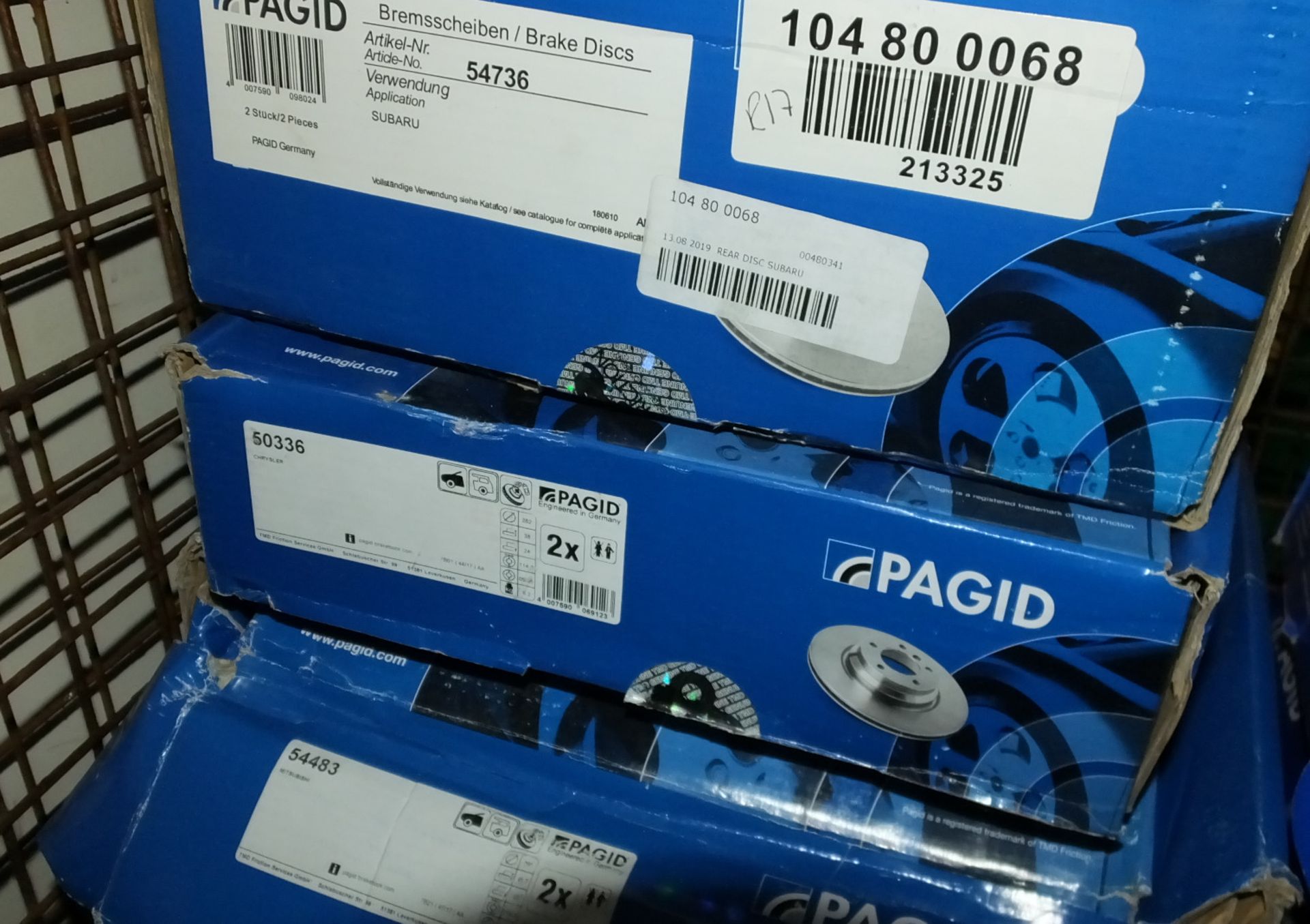 Pagid Brake Disc Sets - Please see pictures for examples of model numbers - Image 8 of 10