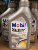 9x Mobil Super 3000 X1 5W-40 Fully Synthetic Motor Oil - 1L