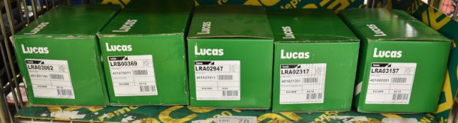 5x Lucas Alternators - Please see pictures for model numbers