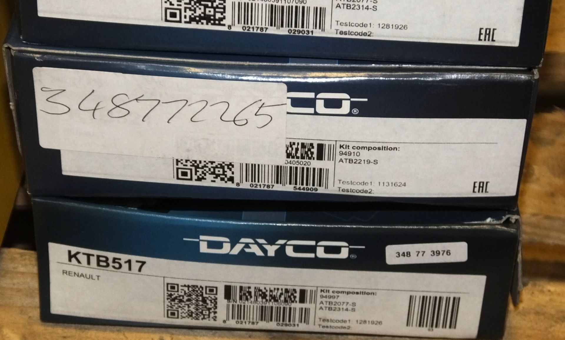 5x Dayco Timing Belt Kits - Please see pictures for examples of model numbers - Image 3 of 3