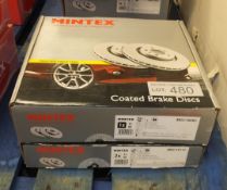 2x Mintex Coated Brake Discs - Models - MDC1808C & MDC1811C