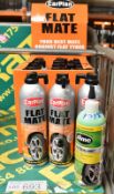 15x Carplan Flat Mate emergency puncture repair cans - 500ml , 1x Slime tyre sealant - 473