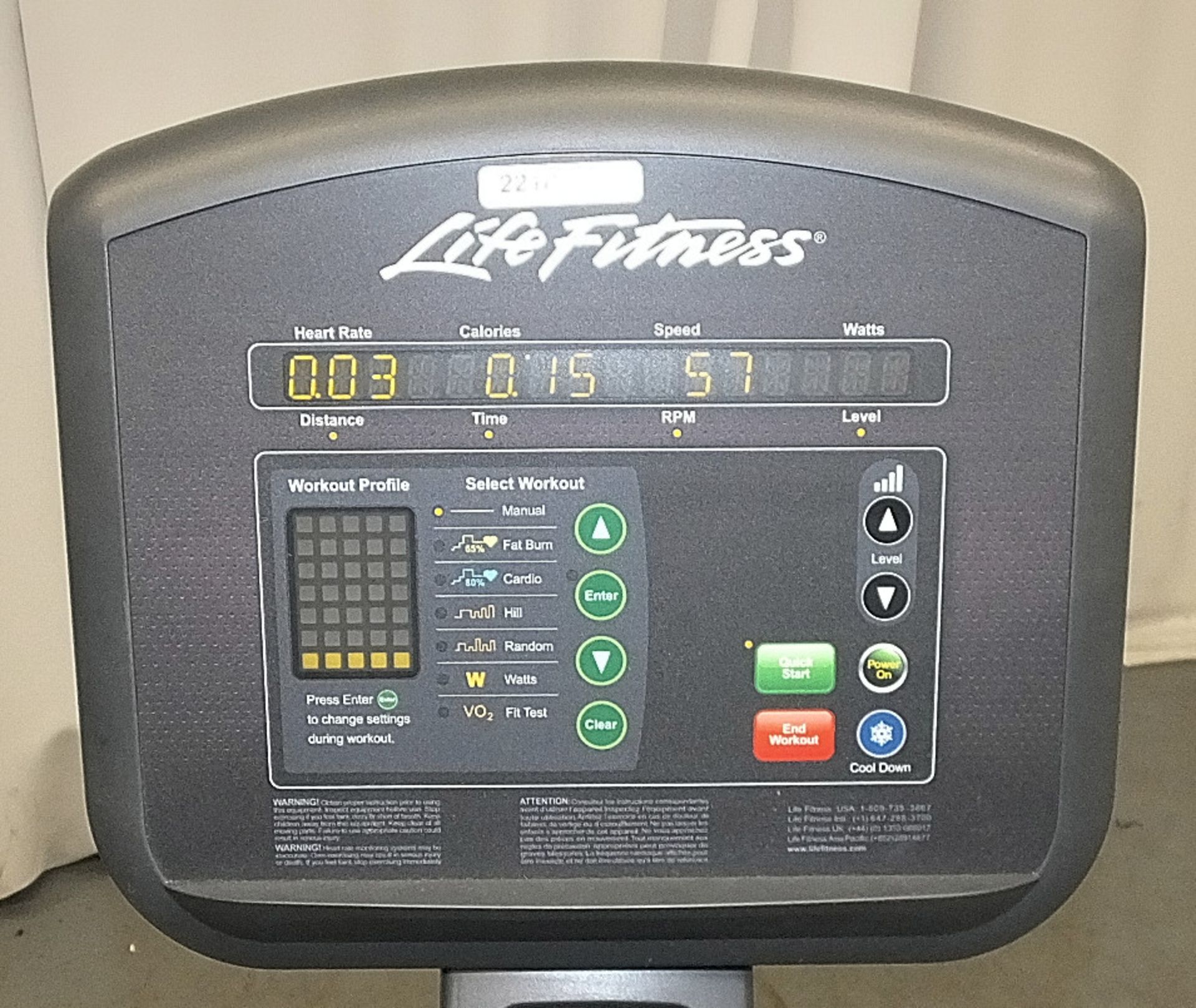 Life Fitness Activate Series Upright Lifecycle - Image 4 of 13