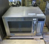 Sharp Buffalo Stainless steel Microwave 240v L 510mm x W 520mm x H 330mm - PALLET DELIVERY
