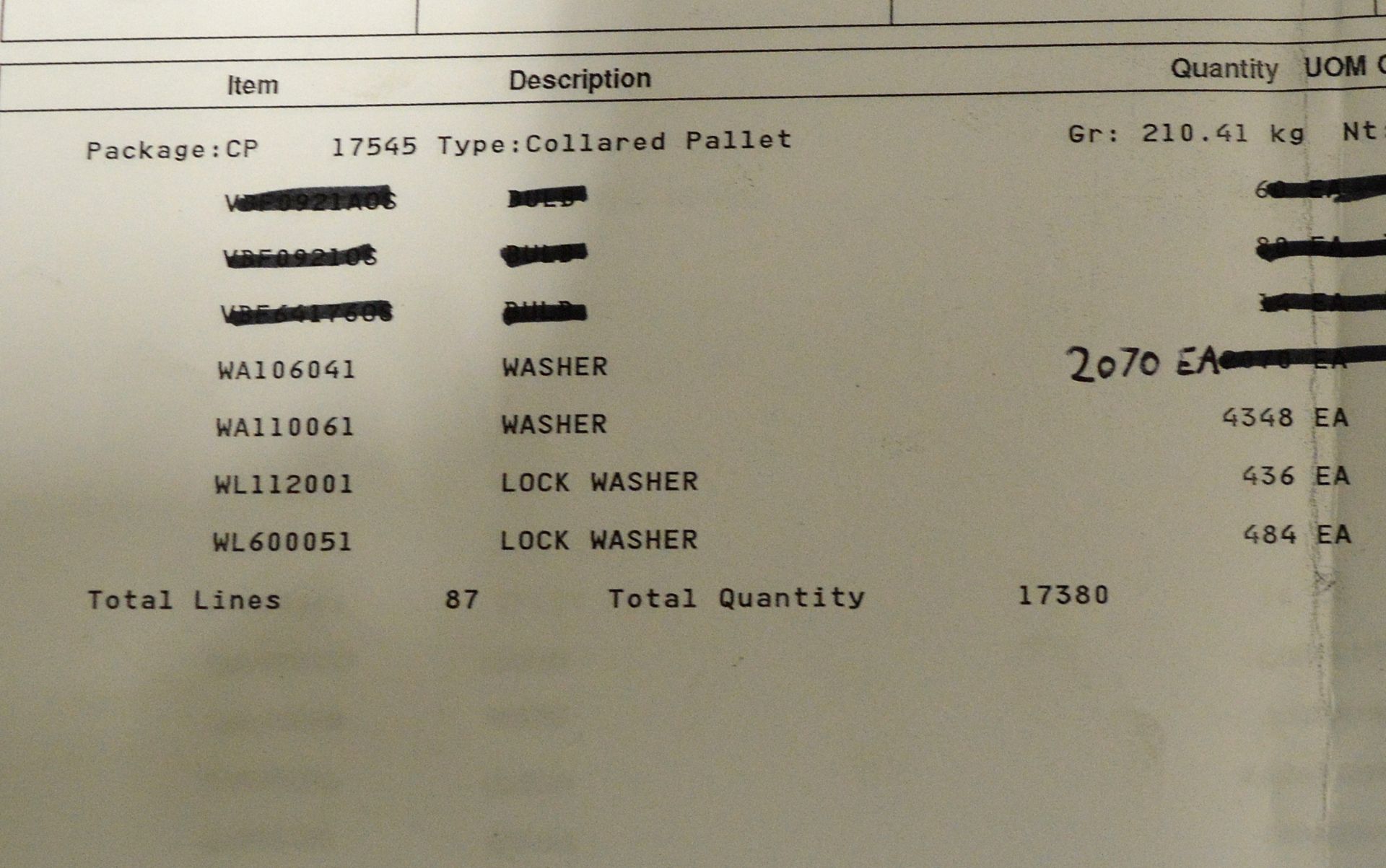 Vehicle parts - screws, bolts, nuts, wheel nut indicators, locknuts, clevis pins, washers, - Image 6 of 9