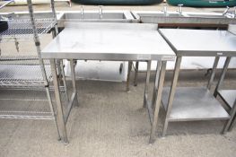 Francis Stainless steel Prep Table L 900mm x W 650mm x H 920mm