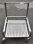 Stainless Steel Kitchen Trolley L 600mm x W 600mm x H 750mm