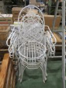 4x Metal frames chairs