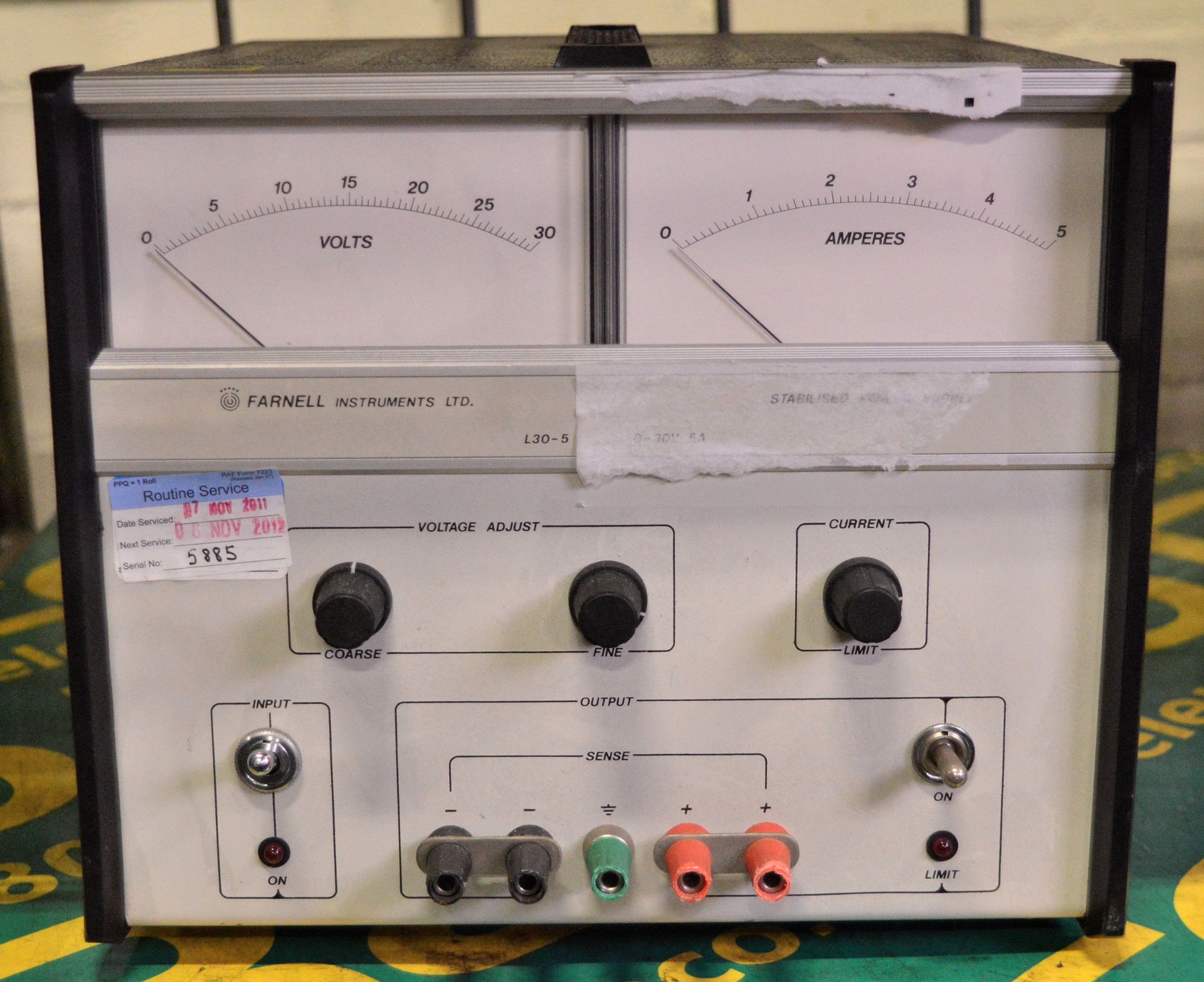 Farnell L30-5 0-30V 5A Stabilised Power Supply Unit - Image 2 of 2