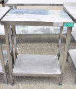 Stainless Steel Table L 700mm x W 550mm x H 900mm