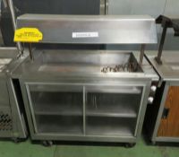 Versi Mobile Hot Cupboard + Display Unit - W 1200mm x D 640mm x H 1300mm