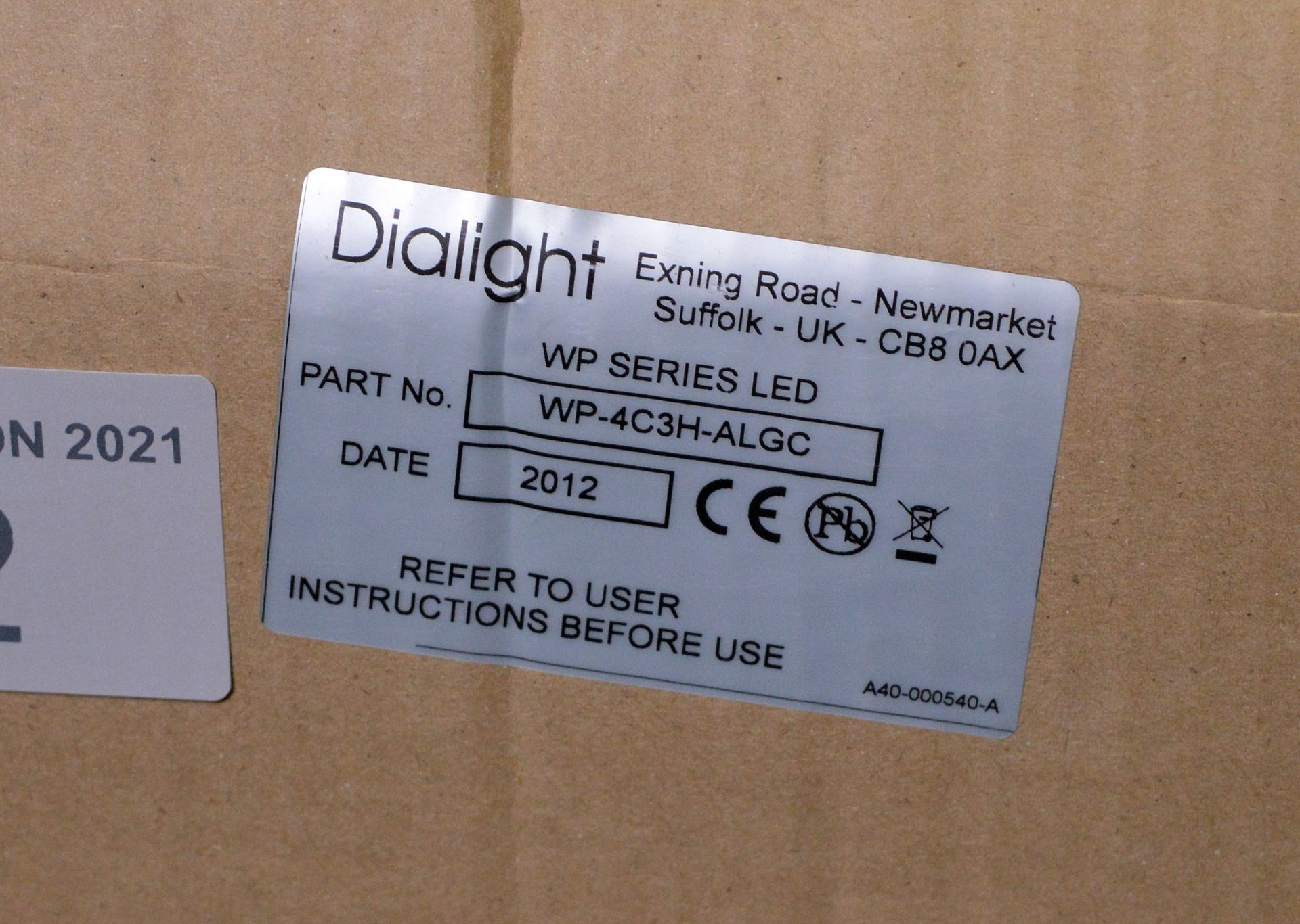 2x Dialight LED Light - Part No WP-2C3H-ALGC with brackets - Image 2 of 2