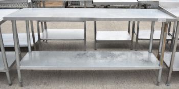 Stainless Steel Table L 1800mm x W 600mm x H 900mm