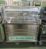 Burlodge Food Servery Trolley Unit - 3 Phase - W 1200mm x D 700mm x H 1400mm