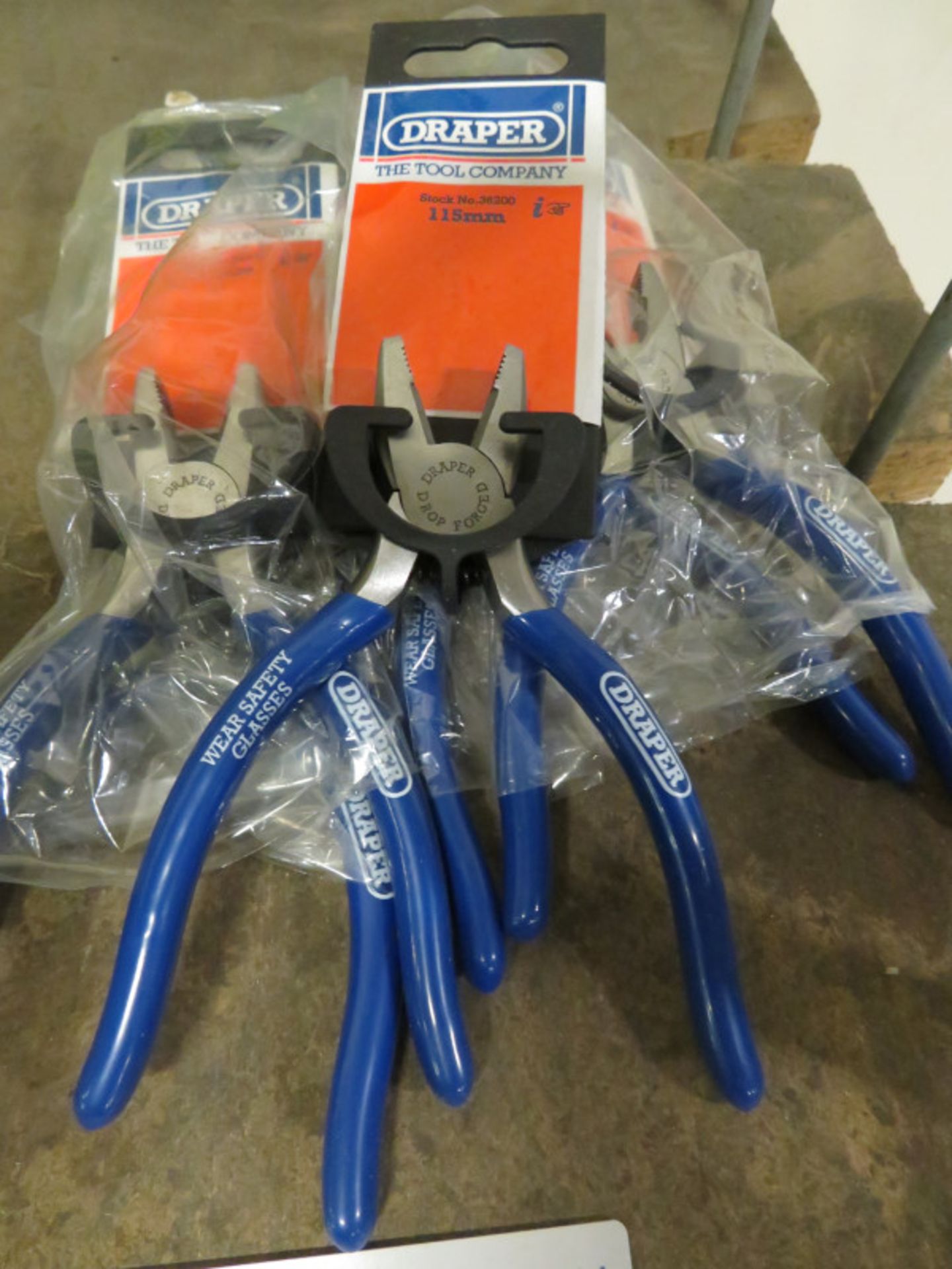 5x Draper 115mm Combination Pliers - Image 2 of 2