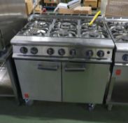 Falcon G3121 A1 6 Ring Gas Burner L 900mm x W 900mm x H 940mm