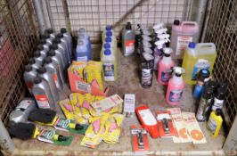 Various Car Cleaning accessories and 1Ltr oils