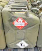 5x 20 LTR Ex-Mod jerry cans