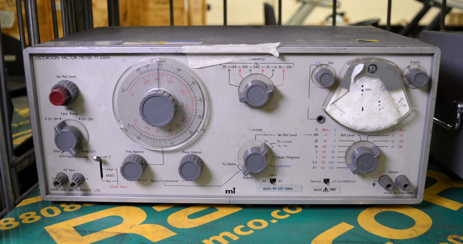 Marconi TF 2331A Distortion Factor Meter Unit - Image 2 of 2