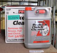 Polygard Brake & Clutch cleaner - 5LTR bottles x4