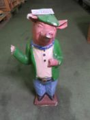 Freestanding pig ornament - damage arm / foot/ ears