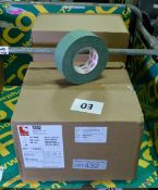 Scapa Cloth Adhesive Tape Olive Green - L 50M x W 50mm - 16 Rolls Per Box - 2 boxes