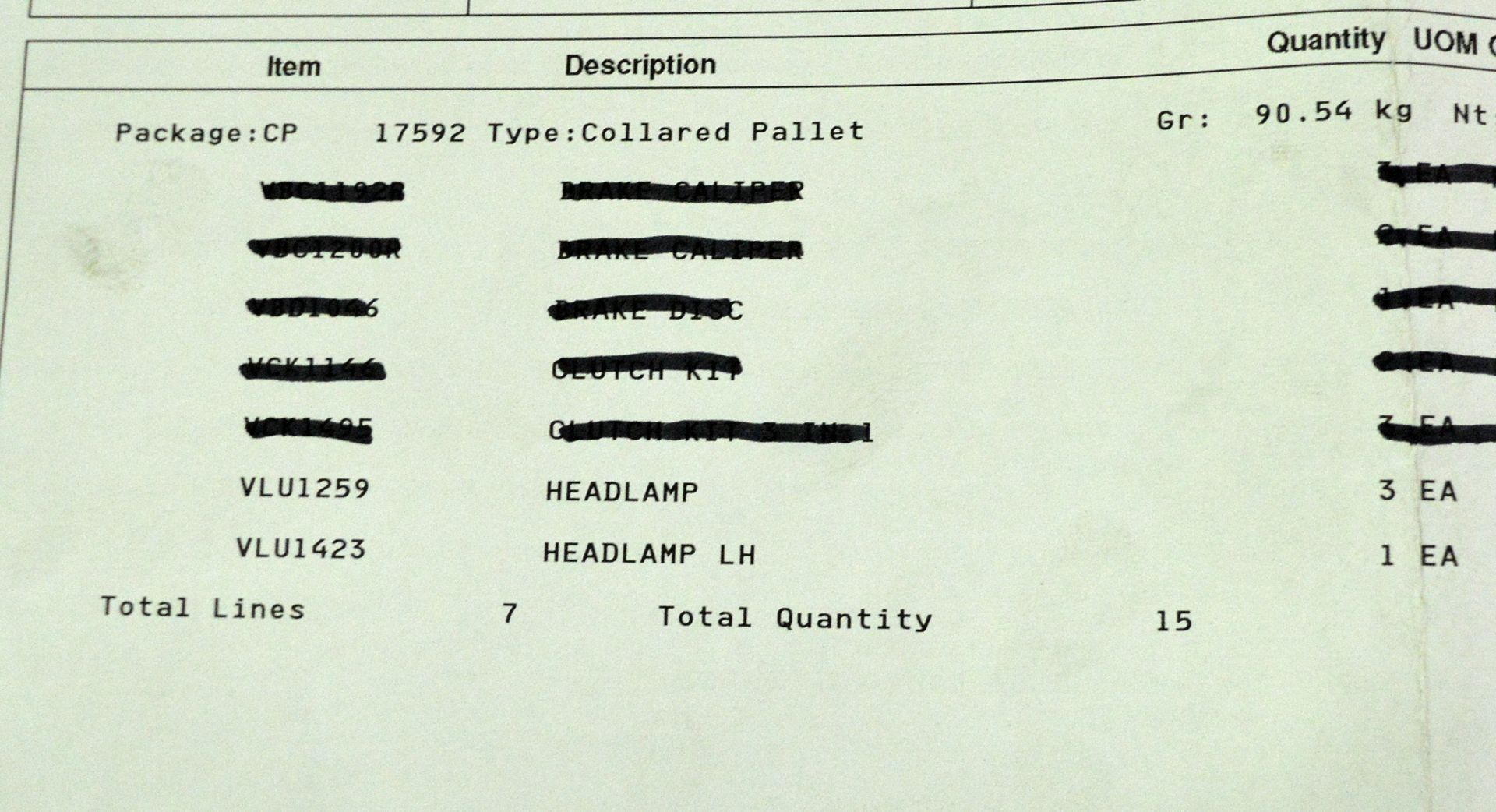 Vehicle parts - rear lamp RH assemblies, primed electric mirrors, headlamp assemblies - se - Image 7 of 7