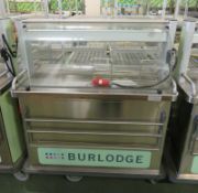 Burlodge Food Servery Trolley Unit - 3 Phase - W 1200mm x D 700mm x H 1400mm