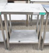 Stainless Steel Table L 700mm x W 550mm x H 900mm
