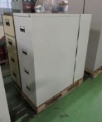 4x Filing Cabinet 4 Drawer L 470mm x W 620mm x H 1320mm