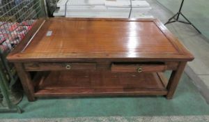 Coffee table with drawers L1300mm x W 800mm x H 460mm