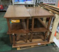 6x Wooden Coffee Tables - H460 x W1200 x D600mm