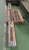 60mm Diameter Metal Round Bar - 605M36T - 1 length 3.10MTR, 1 length 1.11MTR