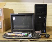 JVC CCTV Monitor Unit - with keyboard