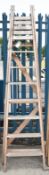 8-Tread Wooden Stepladder