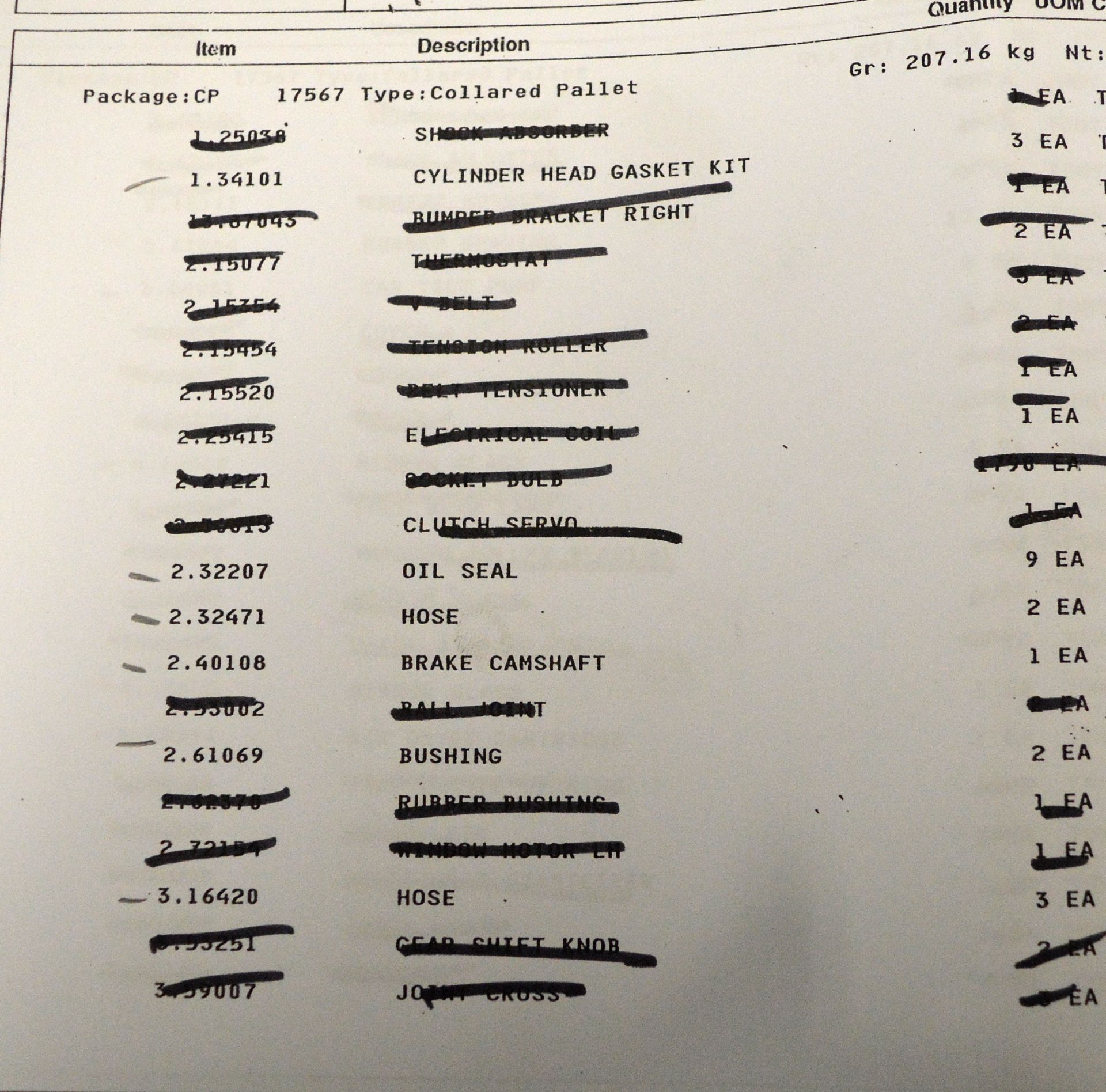 Vehicle parts - bulbs, O-rings, grease nipples, tensioners, stud bolts, rubber pedals, plu - Image 12 of 14