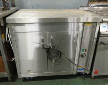 CED Mobile Hot Cupboard stainless steel - L 700mm x W 900mm x H 860mm