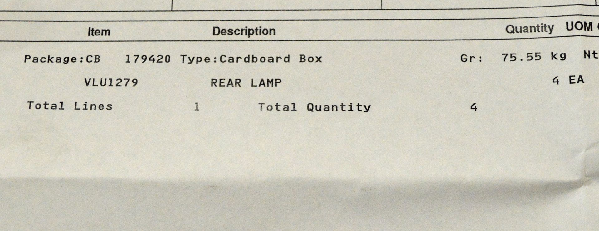 Vehicle parts - RH headlamp assemblies, rear lamps - see picture for itinerary for model n - Image 5 of 5