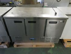 Polar G622 3 Door Under Counter Fridge L 1400mm x W 700mm x H 900mm